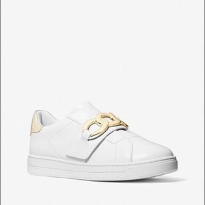 Michael Kors Kenna Leather Velcro Sneaker